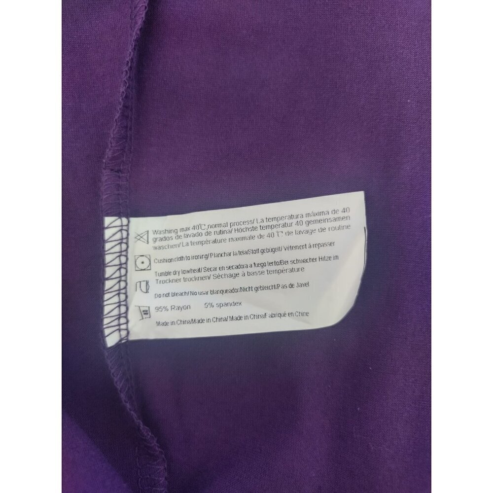 Hotouch Womens Purple Robe With Belt - Size S long Sleeve Rayon & Spandex. NWT - Picture 4 of 7